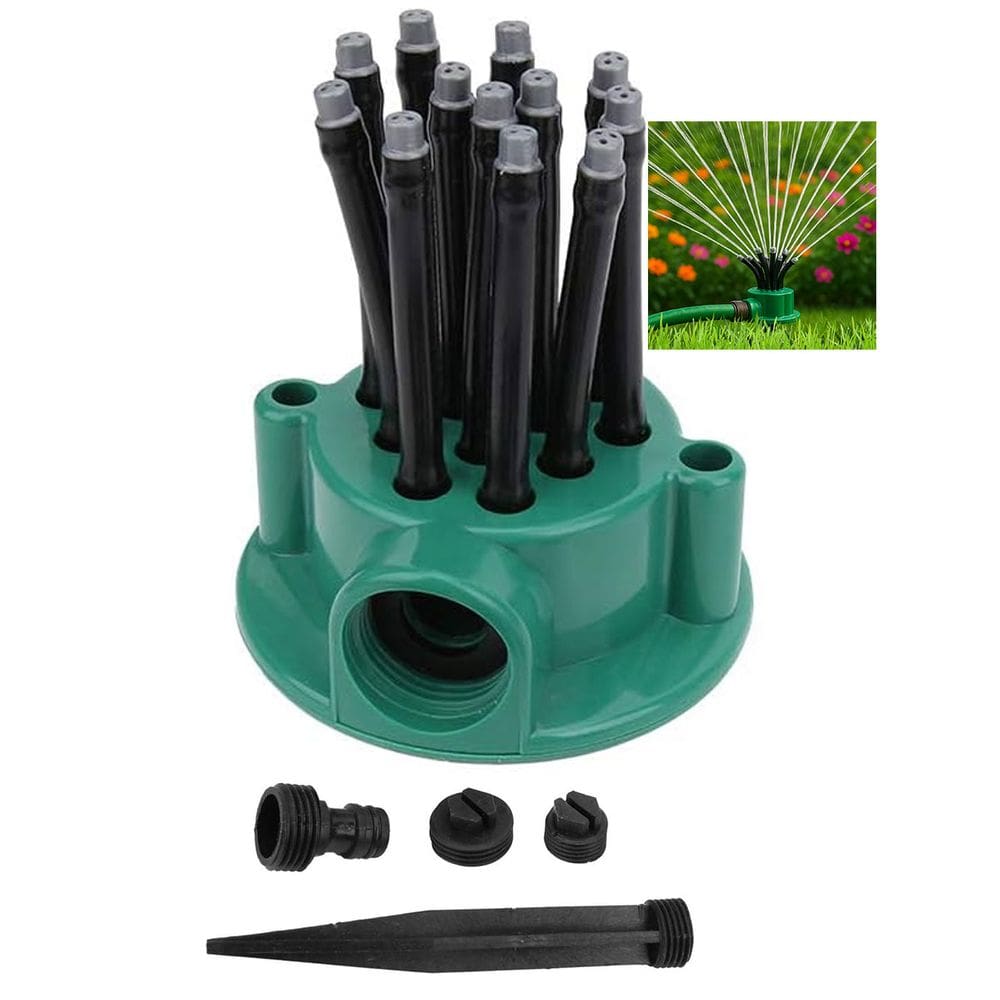 Aspersor Pulverizador Irrigaçao 360 Graus Canteiro Quintal Jardim Mangueira Rega Planta Gramado Horta Ar Livre