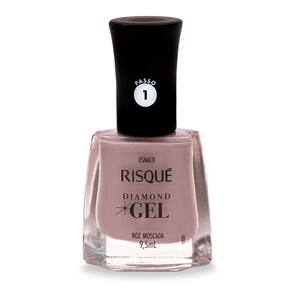 Esmalte Risqué Diamond Gel Cor Noz Moscada 9,5ml