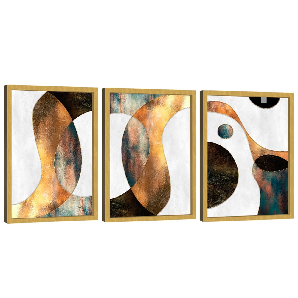 Quadro Decorativo Trio Abstrato Elegância
