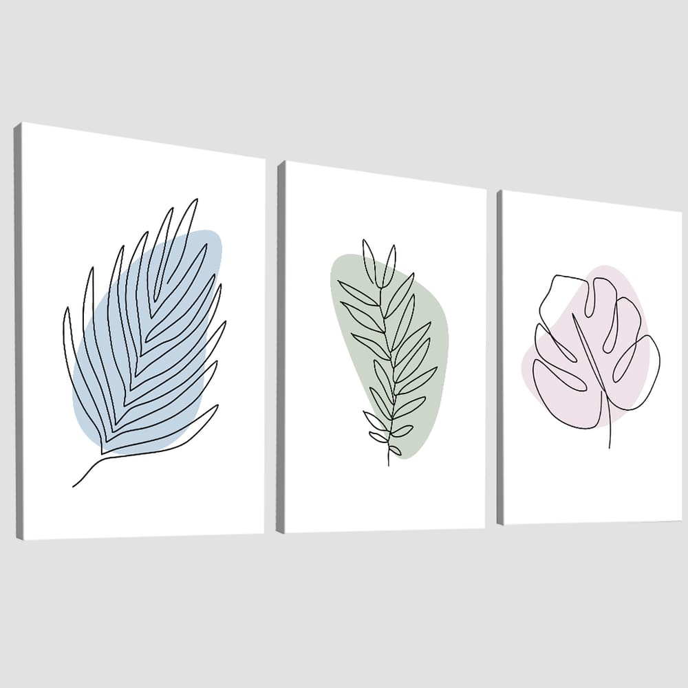 Quadro Decorativo Minimalista Abstrato Floral