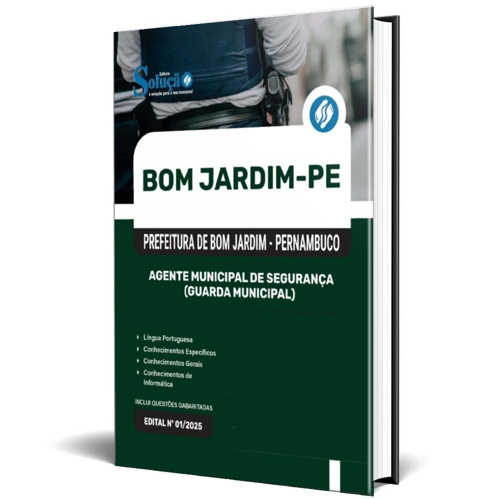 Apostila Prefeitura Bom Jardim Pe 2025 Agente Municipal