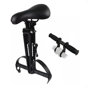 Banco Selim Cadeirinha Shiver Para Crianca (Suporte No Quadro) Com Guidao Resistente Confortavel