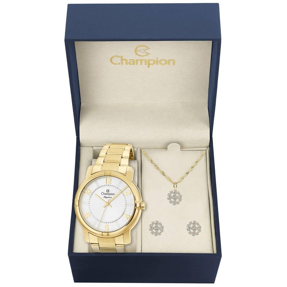 Kit Relógio Champion Feminino - Cn26644W