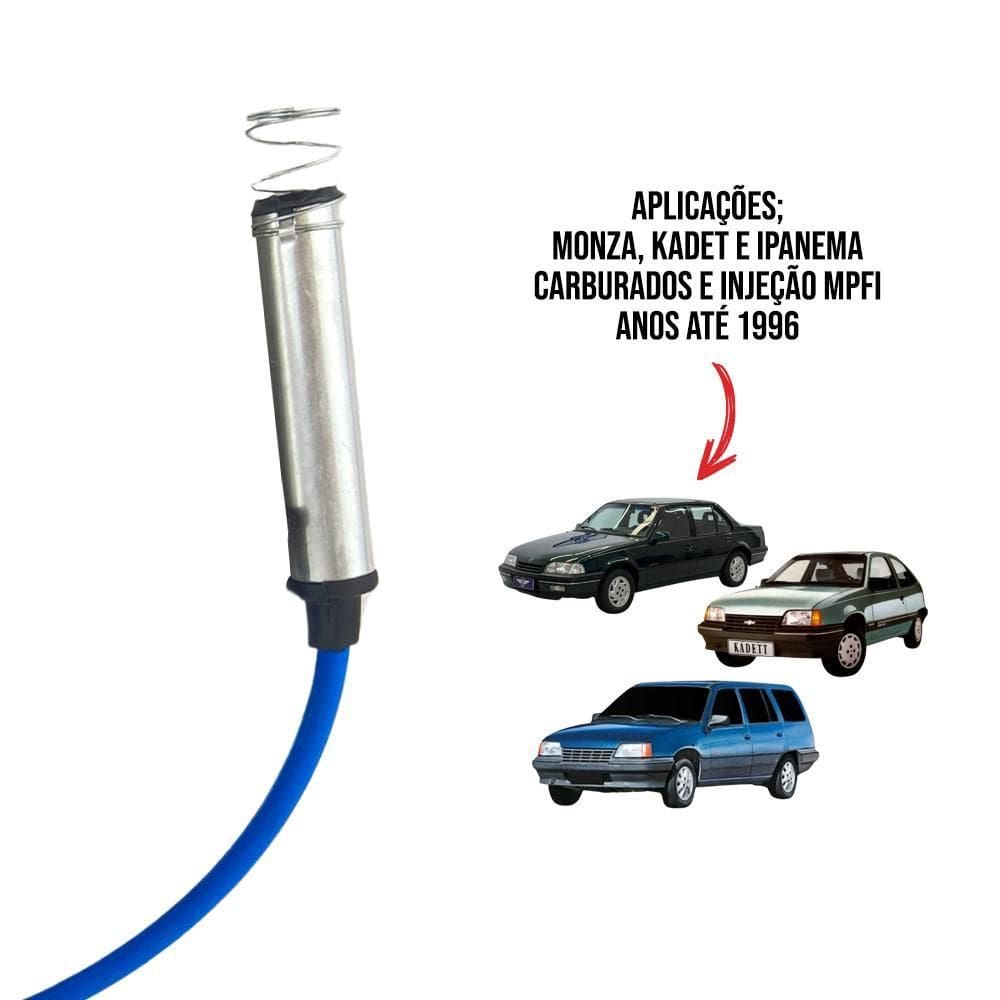 Cabos Vela Ignição Monza Kadet Ipanema 1.8 2.0 Efi 92 A 1996