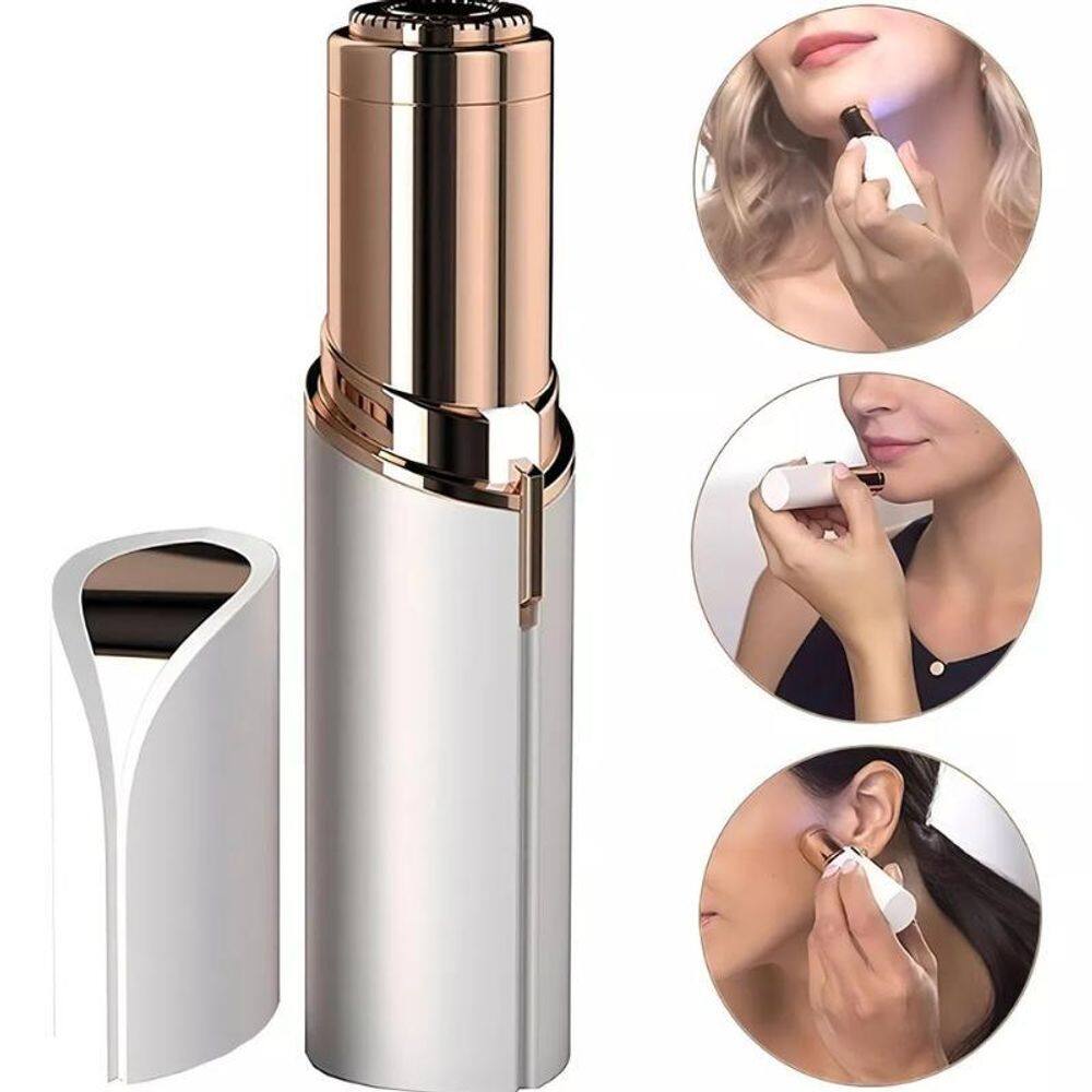 Depilador Batom Portátil Facial Buço Rosto Aparador Pelos