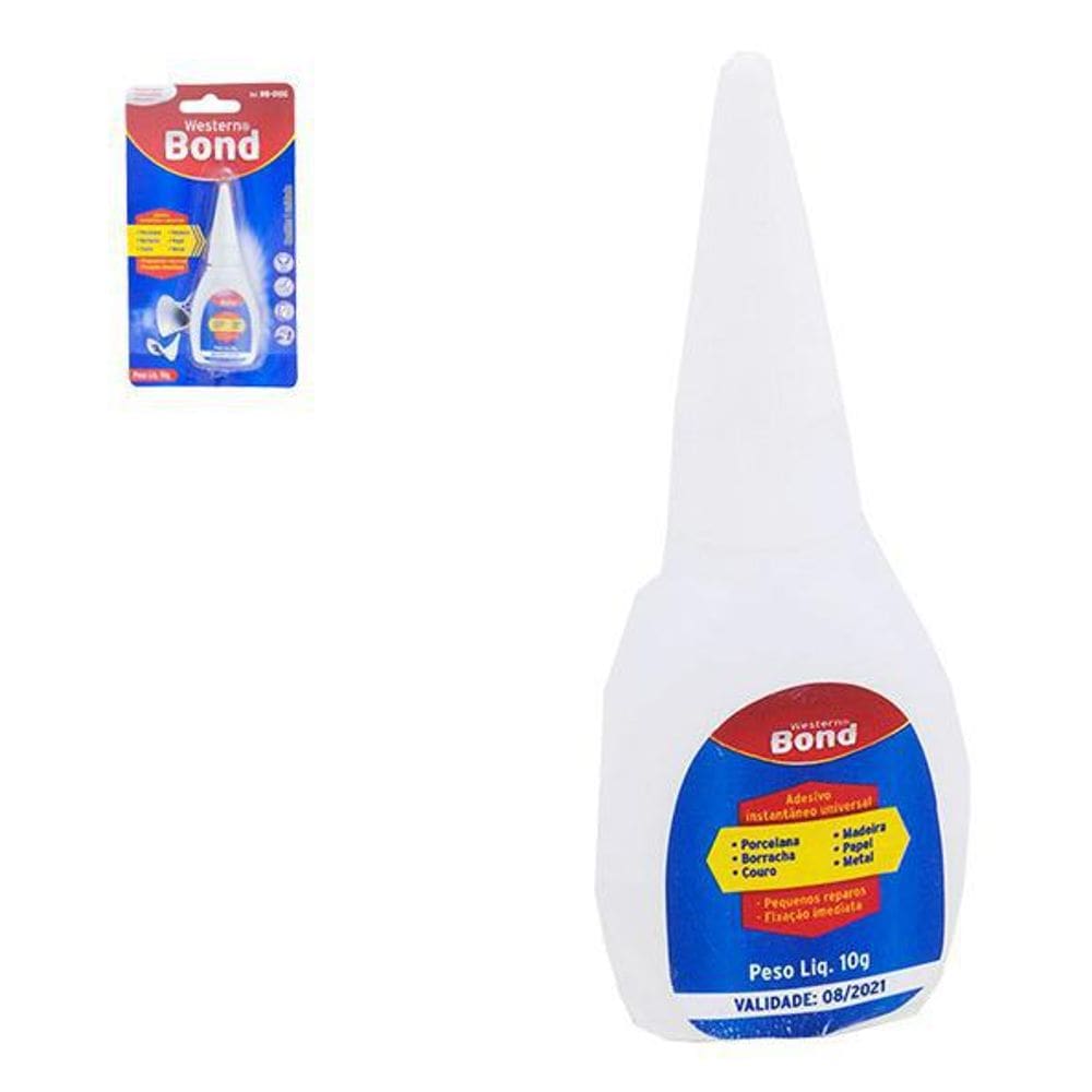 Adesivo / Cola Instantânea Multiuso Bond 10G Na Cartela