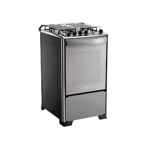 Fogão 4 Bocas a Gás Dako Magister Style com Mesa de Inox e Forno 60L Inox Espelhado Bivolt