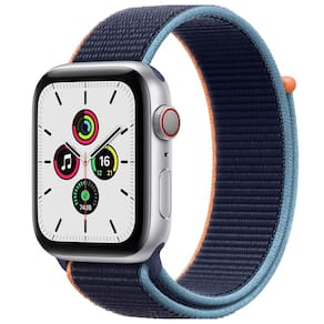 REEMBALADO: Apple Watch Se ,44 Mm, CX Prateada Alumínio, Pulseira Loop Esportiva Marinho