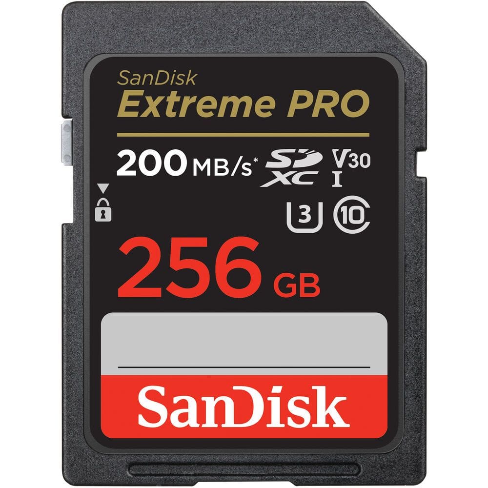 CARTÃO DE MEMÓRIA  SANDISK 256GB EXTREME PRO UHS-I SDXC - 200MB/s
