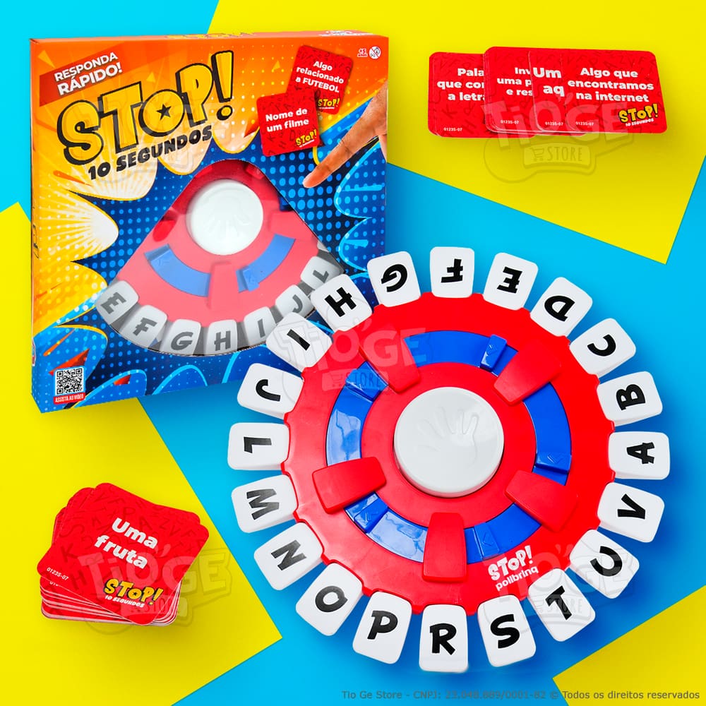 Jogo Recreativo Stop 10 Segundos em Português Tapalavra Tapple Palavras Responda Rápido Toda Família Interação em Grupo
