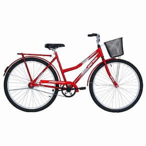 Bicicleta Aro 26 Passeio Contra Pedal Mormaii Soberana Vermelha