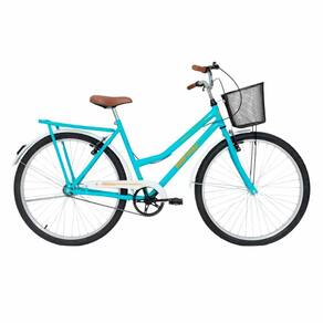 Bicicleta Aro 26 Passeio com Cesto Mormaii Soberana Verde
