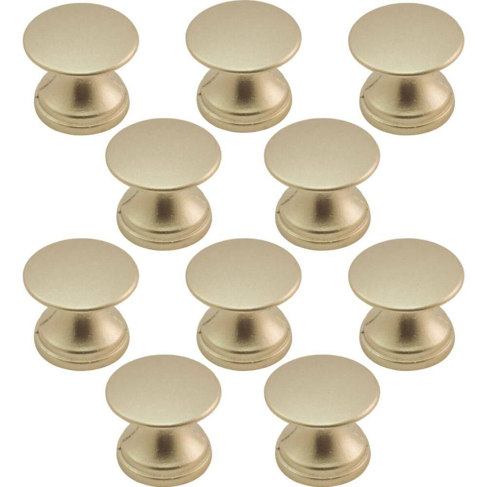Kit 10 Puxadores 199 Tucson Ponto Dourados Para Móveis Armários e Gavetas