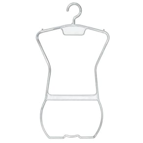 30 Cabides Silhueta Biquíni Adulto Organizador Lojas Expositor de Roupas Transparente Plástico