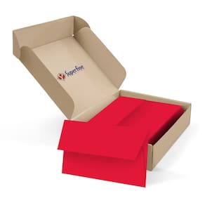 Envelopes S Superfine Printing A7 Bright Color, pacote 250, vermelho