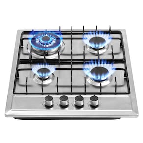 Fogão a gás forimo 4 queimadores de aço inoxidável de 60 cm com GN/GLP