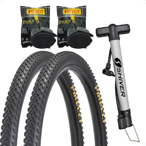Par Pneu Pirelli Scorpion aro 26 x 2.0 MTB Cravudo Banda leve Bike Arame Camaras Bomba de ar Shiver