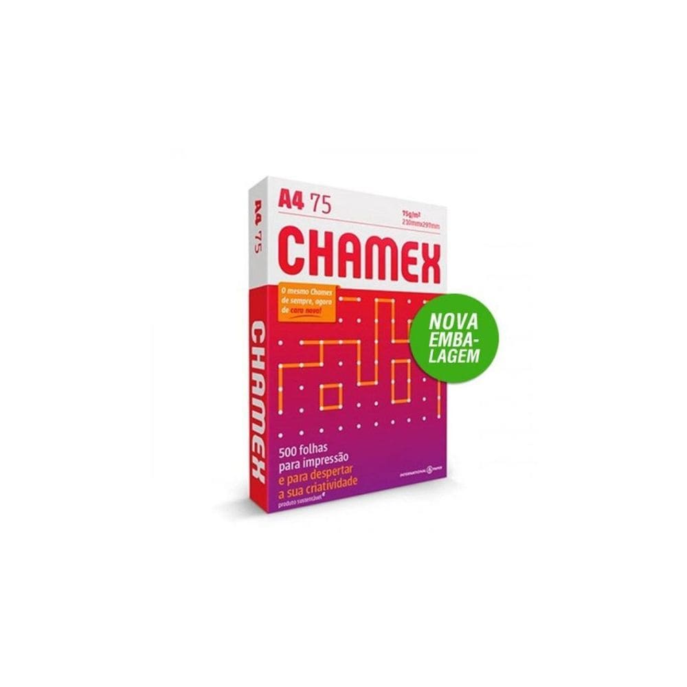 Papel Chamex A4 210X297 75G Resma Com 500