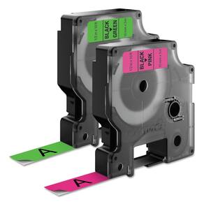 Fita de etiqueta DYMO Neon D1, pacote com 2