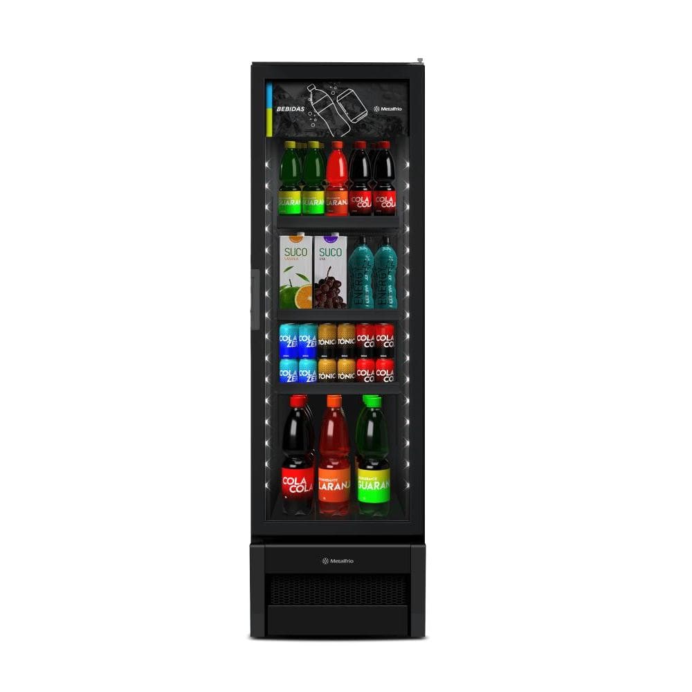 Expositor Refrigerado de Bebidas Metalfrio 343 Litros VB28 Preto - 110V