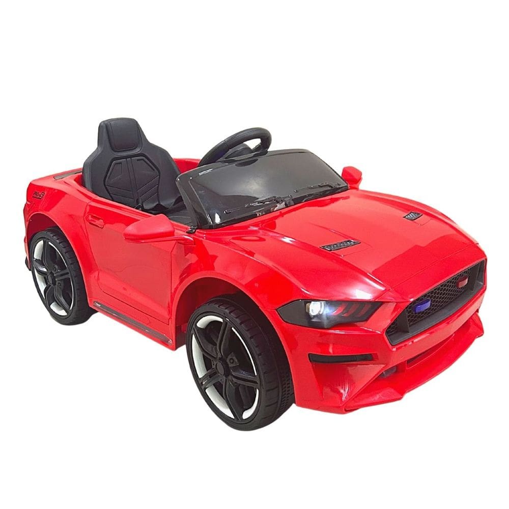 Mini Carro Elétrico Infantil 6V Luz Som Usb Buzina Bateria Controle Remoto Vermelho Brinqway Bw240