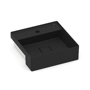 Cuba Semi Enc 40x40cm Roca T10 Terra Matte Black A32722p080