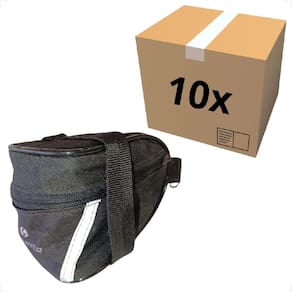 10 unidades Bolsa Bolsinha Selim Bike Bicicleta Fita Faixa Refletiva Porta Objeto