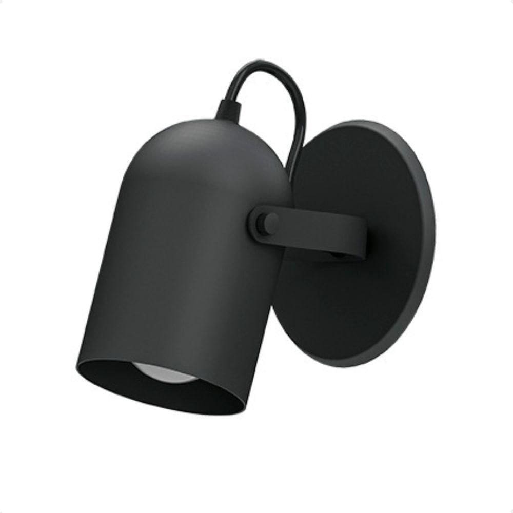 Arandela De Parede Moderna Taschibra Bell Mini E27 Bivolt Preto