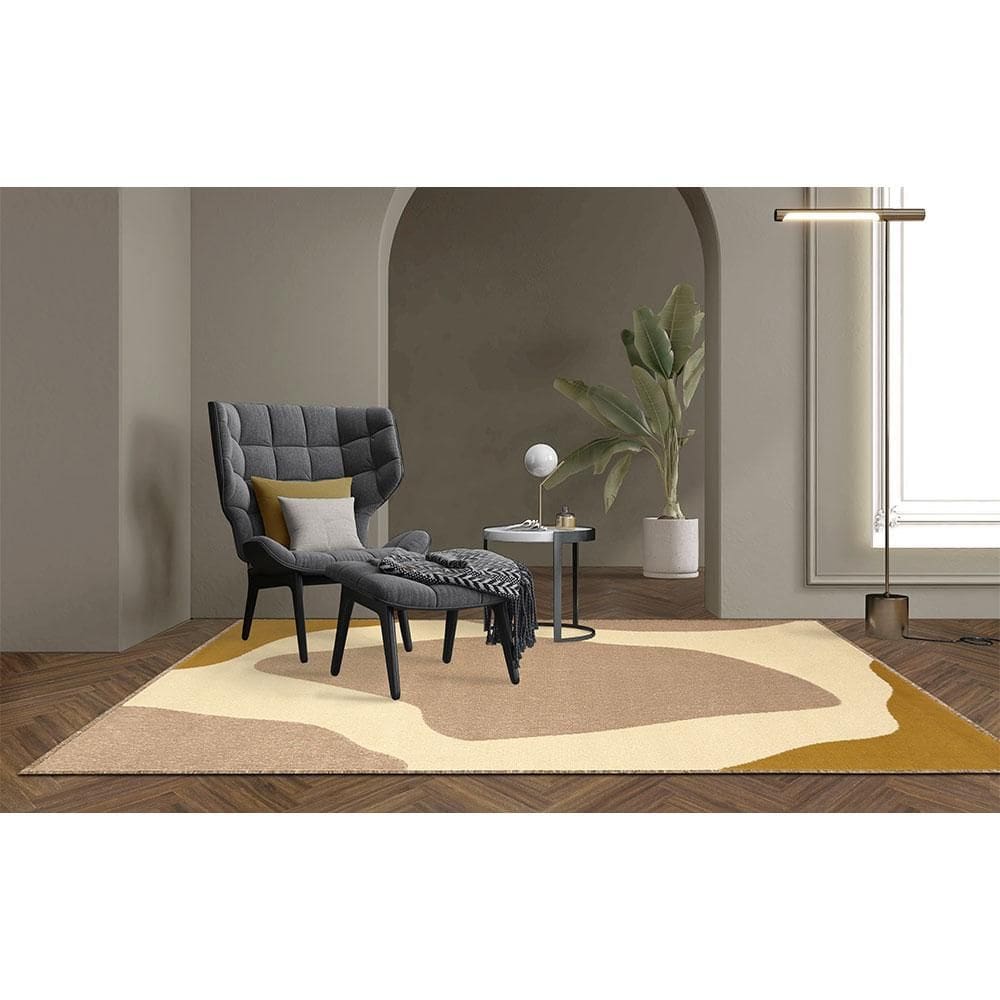 Tapete Lyre Amarelo 150X200 Tapetes São Carlos