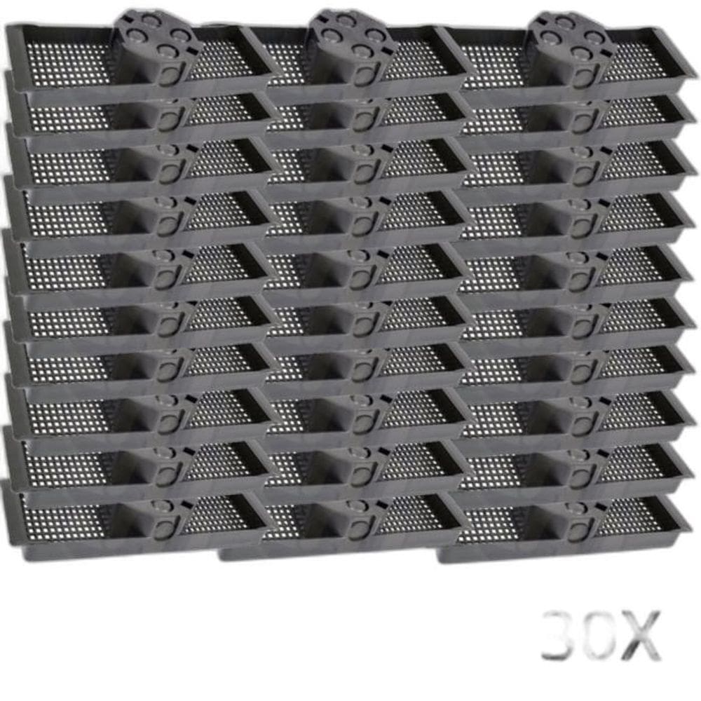 Kit 30 Caixa Luz Suporte Para Laje Octogonal 30Cm Tuboline