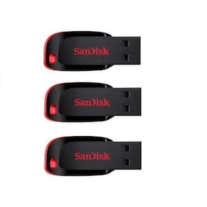 Kit 3 Pendrives Sandisk Cruzer Blade 64Gb Z50