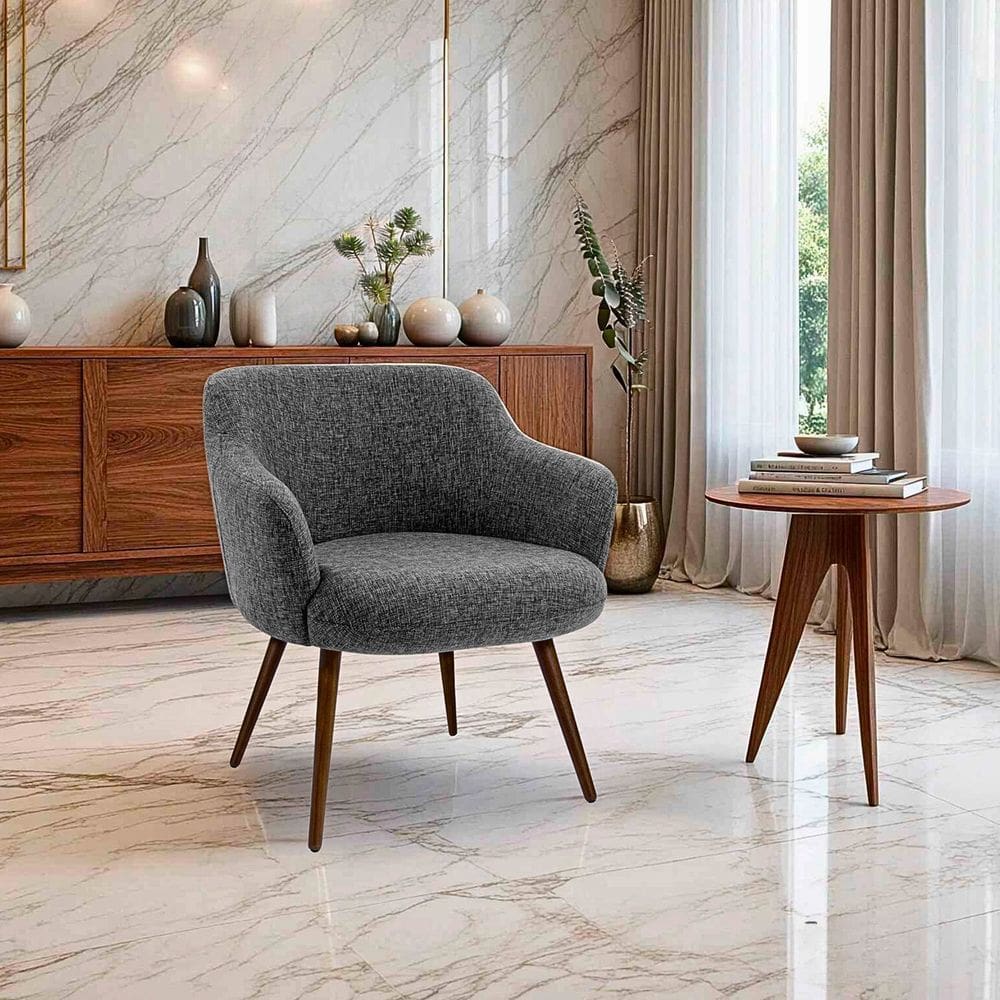 Poltrona para Sala de Estar 70cm X 73cm Jade Cinza