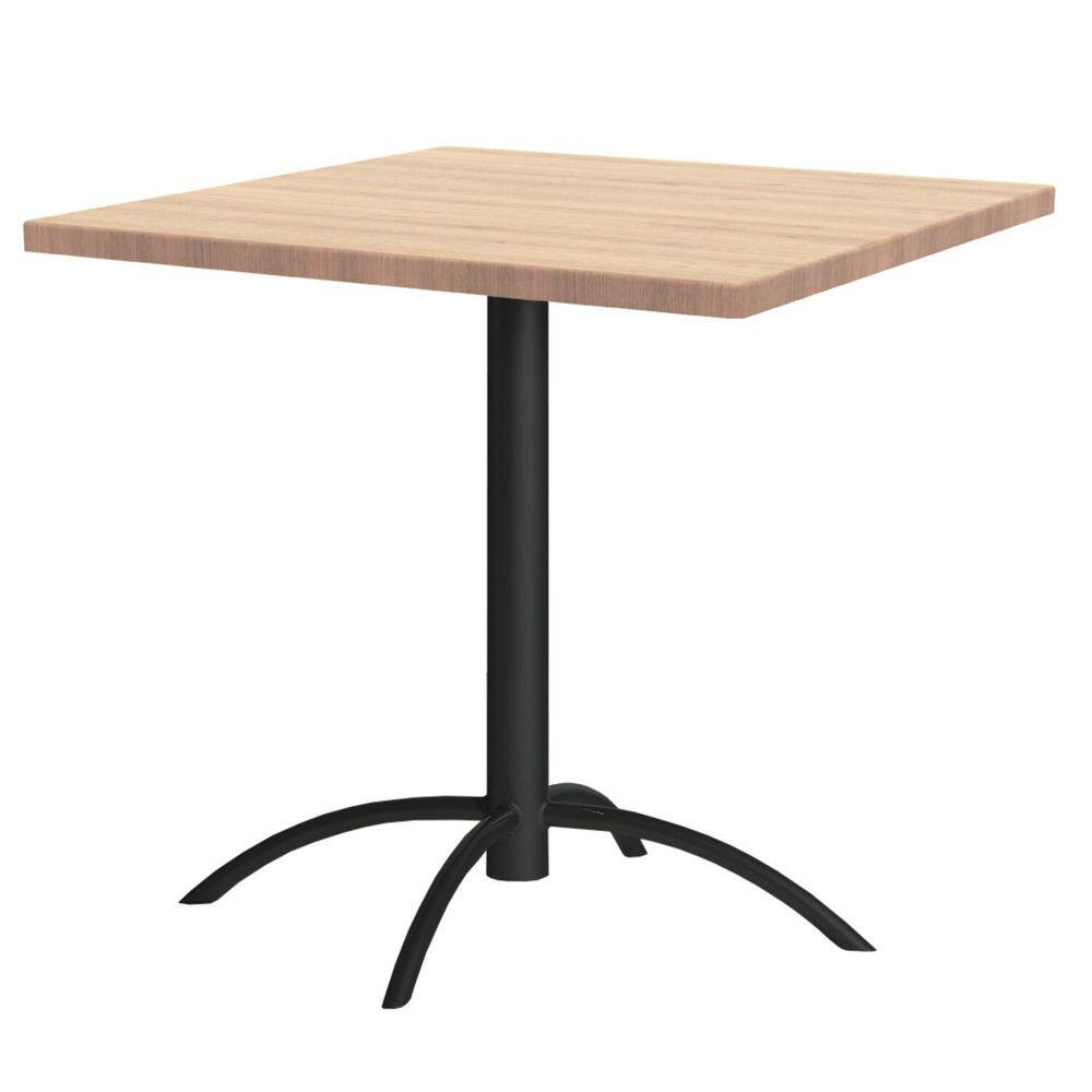 Mesa de Jantar Quadrada 75,5x79cm Casual Preto/Pinus