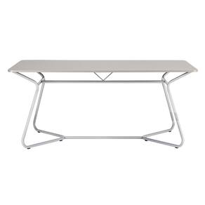 Mesa de Jantar Retangular 180x75,5cm Vareta Cromada/Branco
