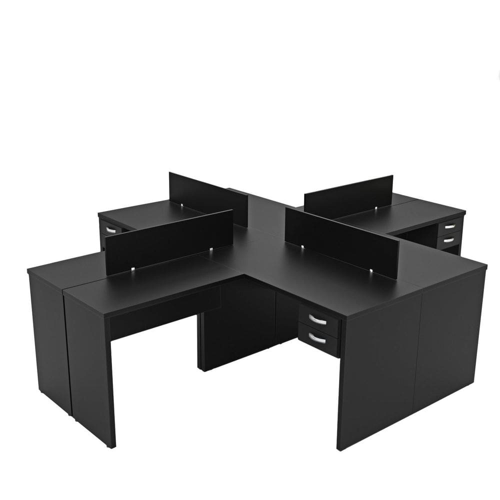 Escrivaninha para Escritório em L Office Preto