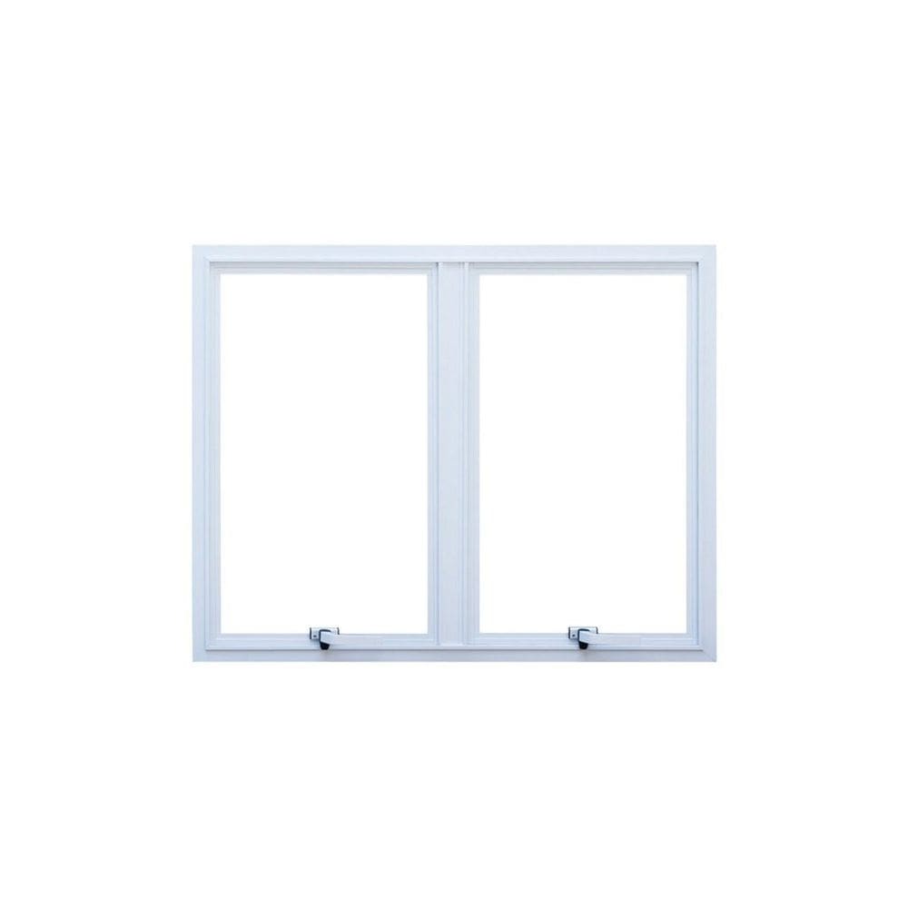 Janela 2 Módulos Vidro Segurança 6cm 120cm x 60cm Fábrica do Alumínio Maxim-Ar Branco
