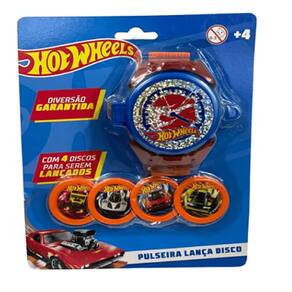 Relogio Lanca Disco Grande Hot Wheels Toyng