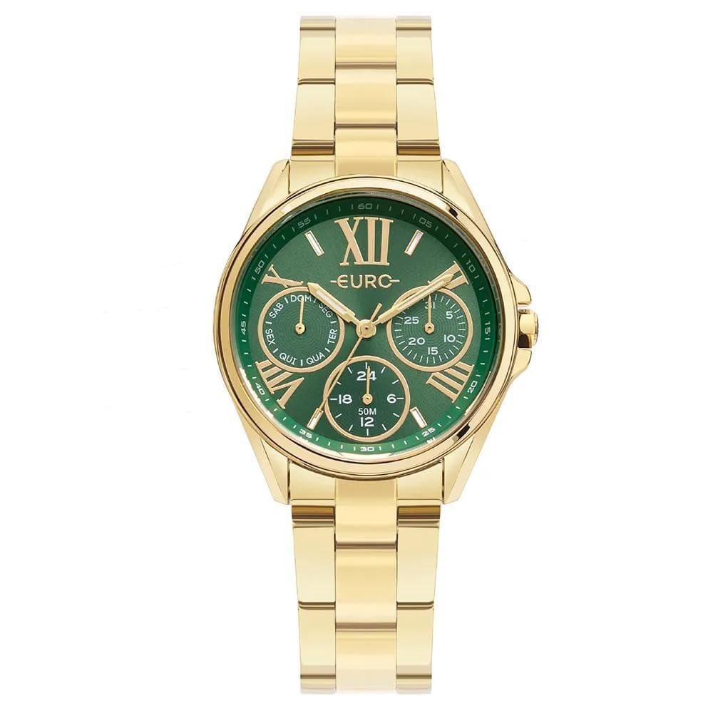 Relógio Euro Feminino Multiglow Dourado - EU6P29AIP/4V