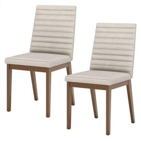 Cadeira para Mesa de Jantar Elena Kit 02 Peças Nature Linho - Henn