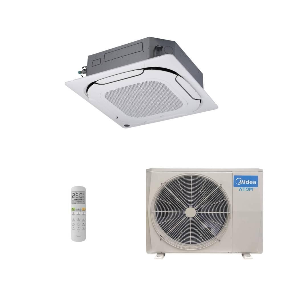 Ar Condicionado Split Inverter Midea 28000 BTUs (1x 18000 Cassete 4V) Quente/Frio 38ATQA28M5 - 220V