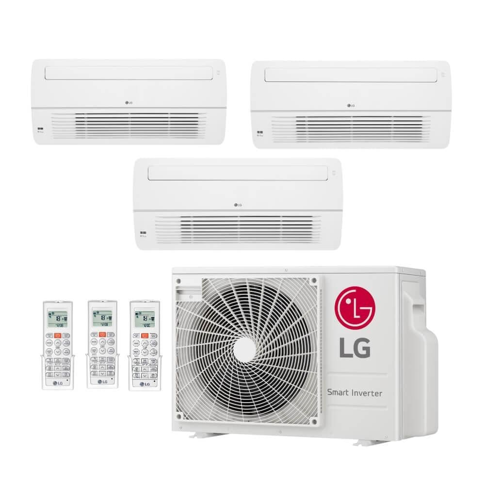 Ar Condicionado Multi Split Inverter LG 21000 BTUs (2x9000 Cassete 1 Via+12000 Cassete 1 Via) Quente/Frio Z3UW21GFB1.AWGZBR1 - 220V