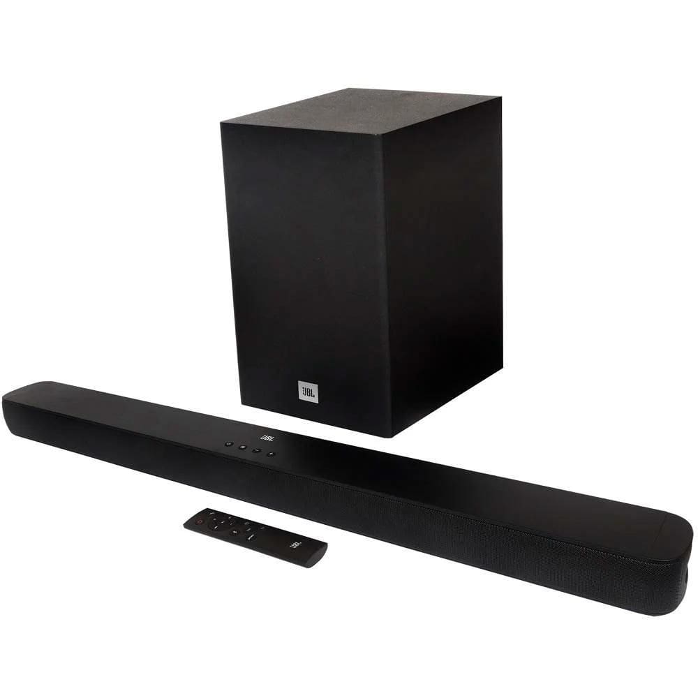 Caixa de Som JBL Soundbar Cinema 2.1 Sb180 Com Bluetooth E Subwooder Wireless Preto - JBLSB180BLKBR
