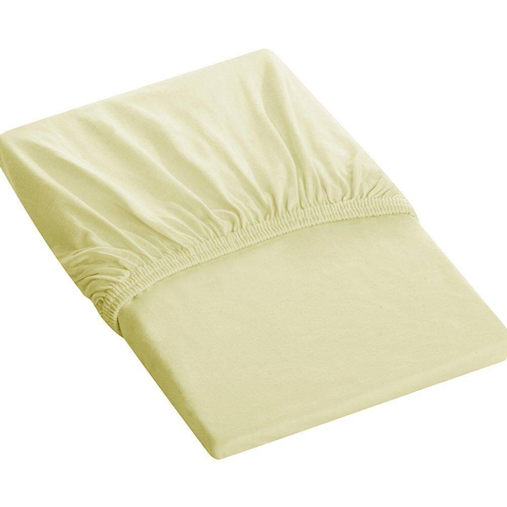 Lençol Tecebem Casal Malha C/ Elástico Liso 138mx188mx30cm Baunilha