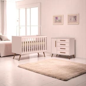 Berco Mini Cama Retro Rosa ( + Comoda Sap. 1pt/4gav Retro Rosa (