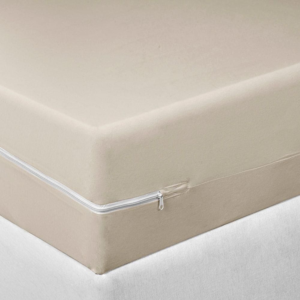 Capa Colchão Tecebem Casal Malha 100% Algodão Nice 138mx188mx30cm Trigo