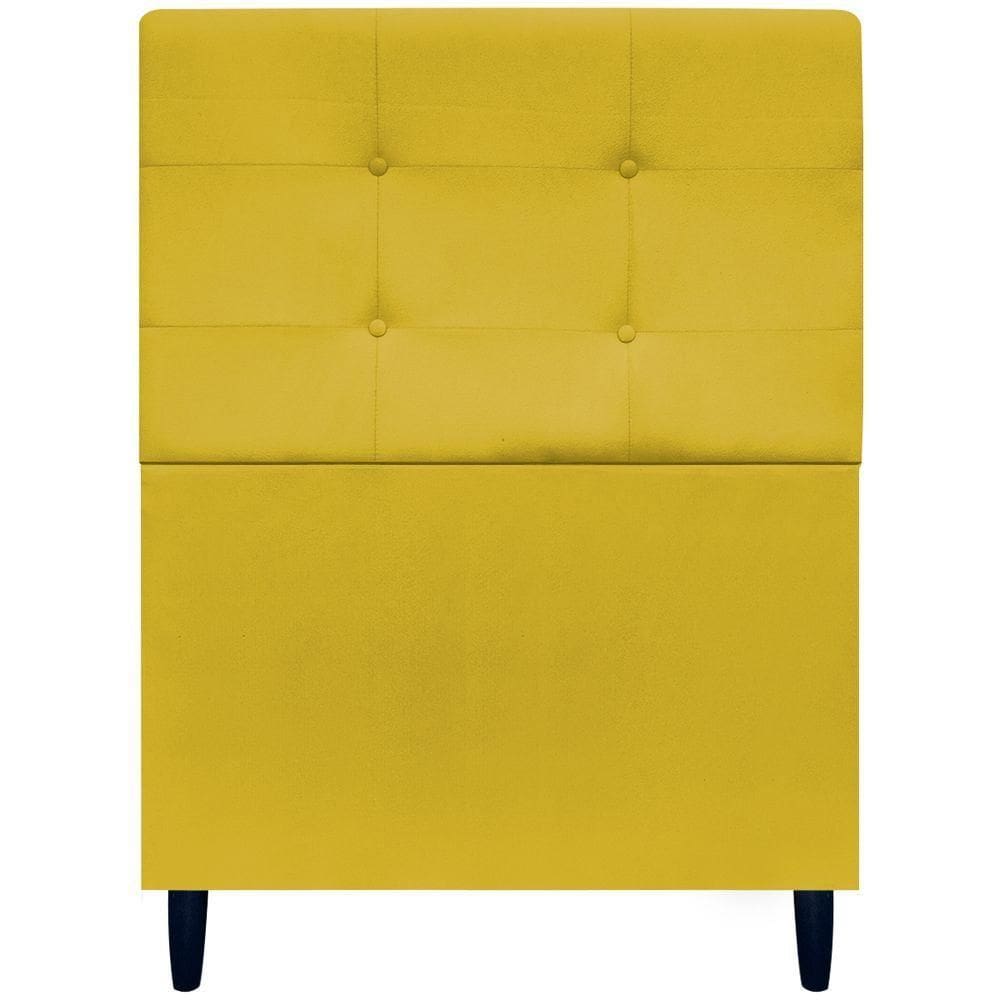 Cabeceira Para Cama De Solteiro 90 Cm Ivy Suede