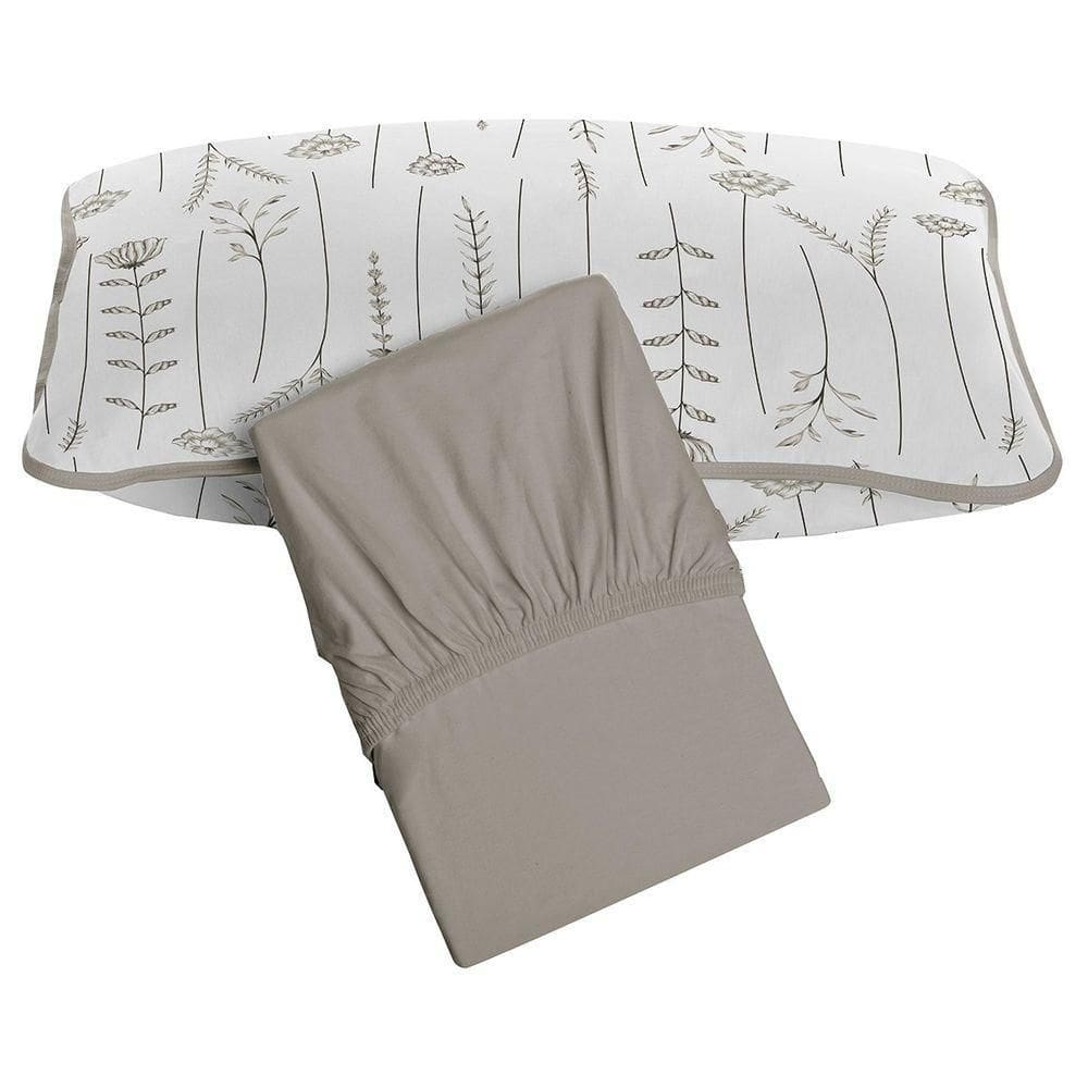 Jogo De Cama Tecebem Solteiro Malha 100% Algodão Dora 2 Peças Premium Castanho