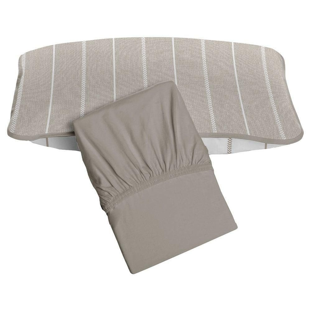 Jogo De Cama Tecebem Solteiro King Malha 100% Algodão Omar 2 Peças Premium Castanho