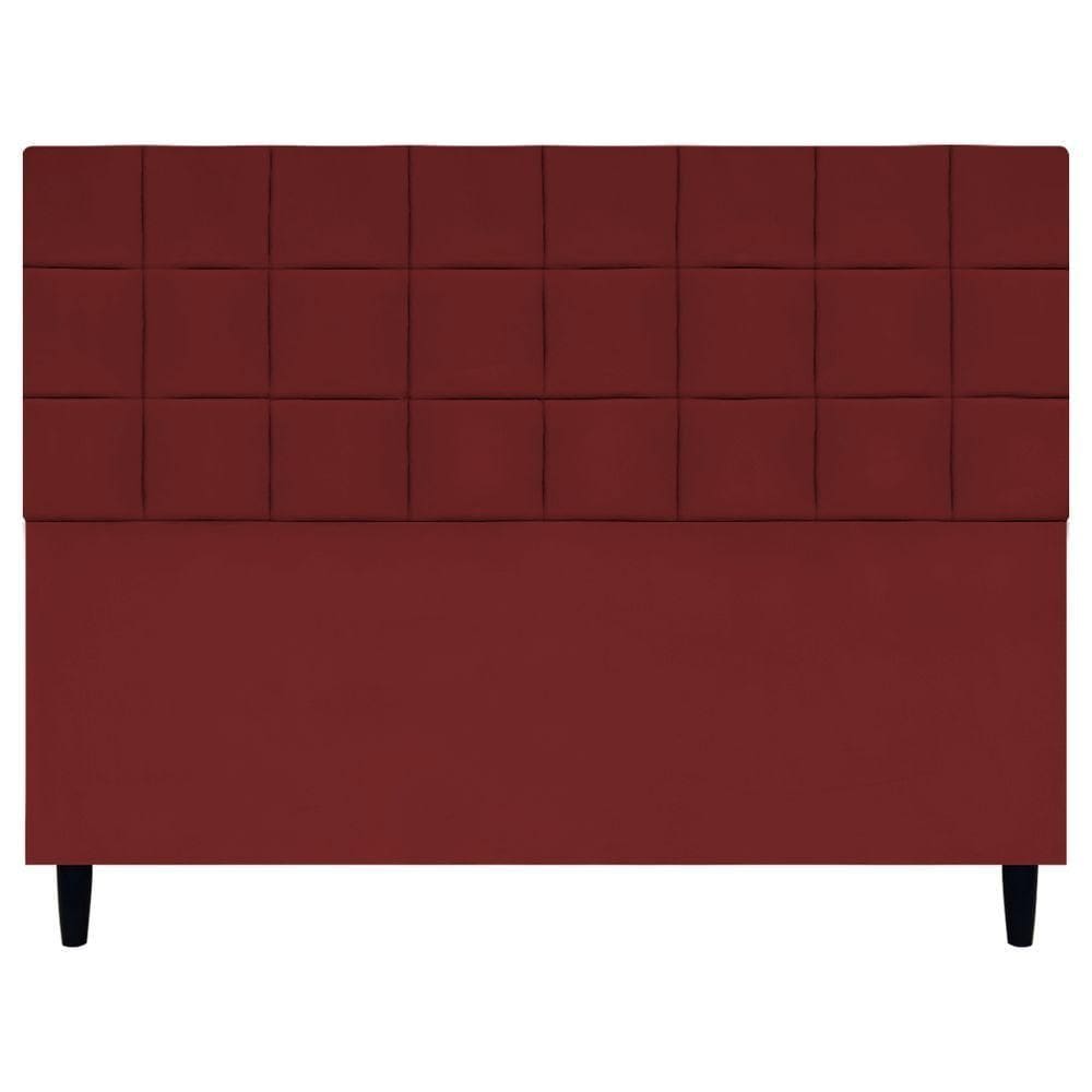 Cabeceira Estofada Para Cama Box Queen 160 Cm Florem Suede