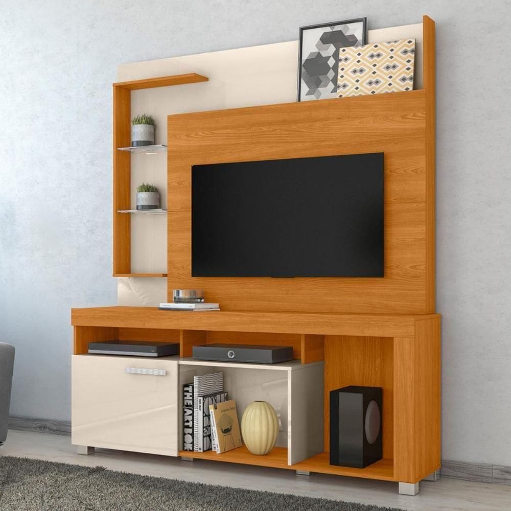Home Theater Helios Com Painel Cinamomo/off-white